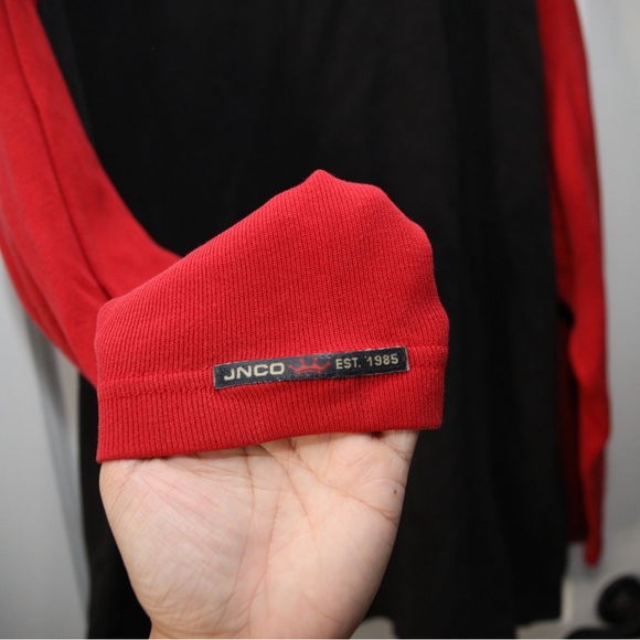 Vintage JNCO Black and Red Long Sleeve Shirt - Picture 6 of 6